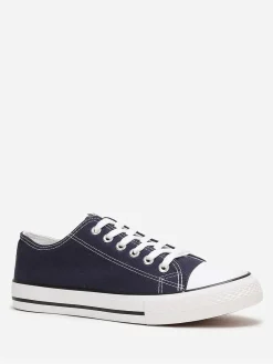 New La Modeuse Tennis basses en toile BleuMarine