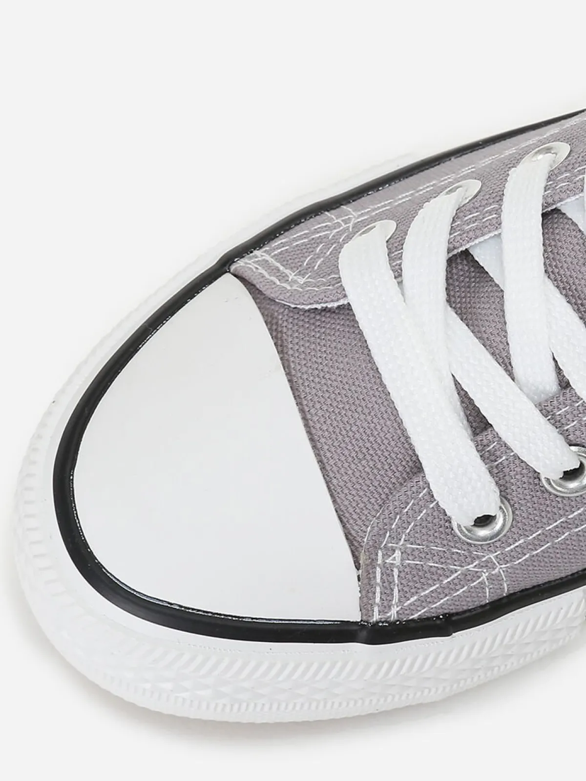 Online La Modeuse Tennis basses en toile Gris