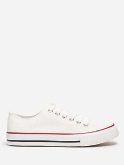 Clearance La Modeuse Tennis basses en toile Blanc