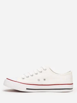 Clearance La Modeuse Tennis basses en toile Blanc