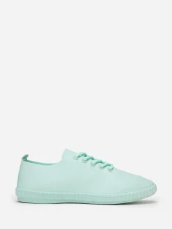 Hot La Modeuse Tennis en simili avec semelle en relief Vertclair