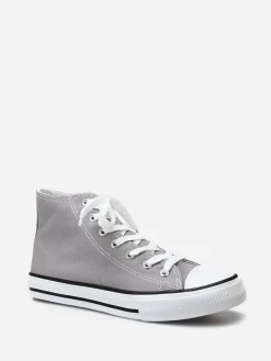 Clearance La Modeuse Tennis en toile  à lacets Gris