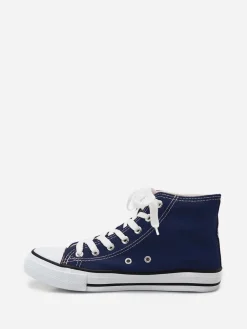 Clearance La Modeuse Tennis en toile à lacets Bleufoncé