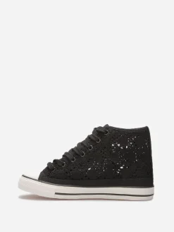 Discount La Modeuse Tennis montante en crochet Noir