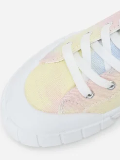 New La Modeuse Tennis montantes tie & dye  à plateforme Multicolore