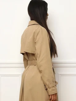 Best La Modeuse Trench mi-long avec ceinture Taupe