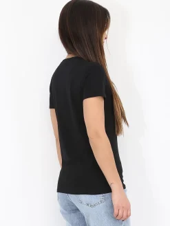Discount La Modeuse T-shirt basique à col rond Noir