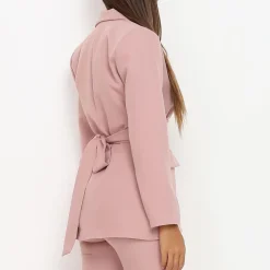 La Modeuse Veste blazer à nouer VieuxRose