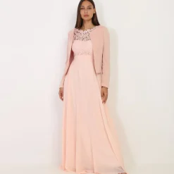Online La Modeuse Veste courte rose sans col Rose clair Roseclair