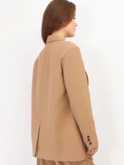 Clearance La Modeuse Veste de costume oversize Camel