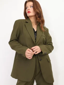 La Modeuse Veste de costume oversize Kaki