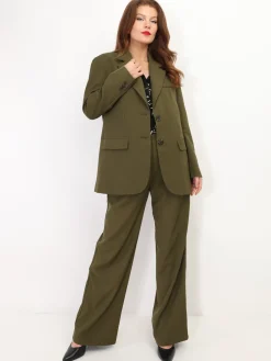La Modeuse Veste de costume oversize Kaki
