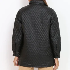 Best La Modeuse Veste surchemise matelassée Noir